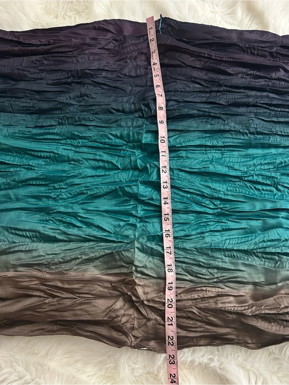 Nordstrom Multi-Tone Crinkle Infinity Scarf - Teal, Forest Green & Earthy Brown